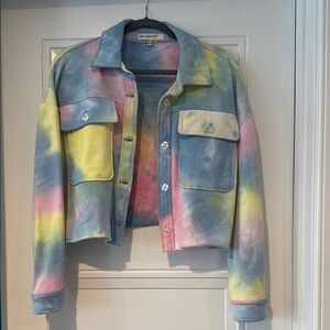 BlankNYC Multicolor Tie-Dye Jacket